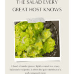 Simple French bistro salad with butter lettuce, thinly sliced shallots, and homemade Dijon vinaigrette